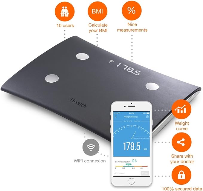 iHealth Vista Wireless Body Analysis Scale for Apple and Android