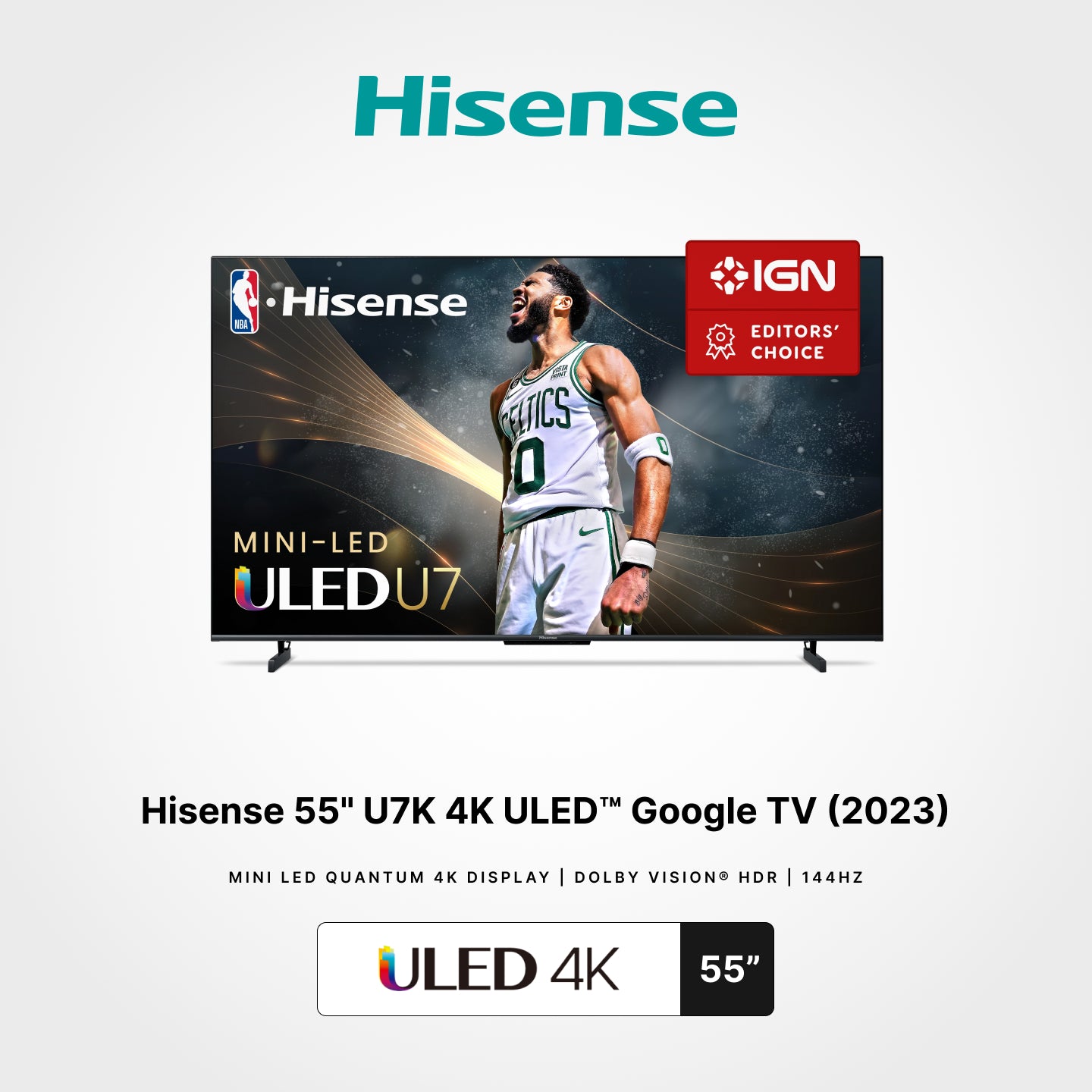 Hisense 55"/65"/75" U7K 4K ULED™ Google TV