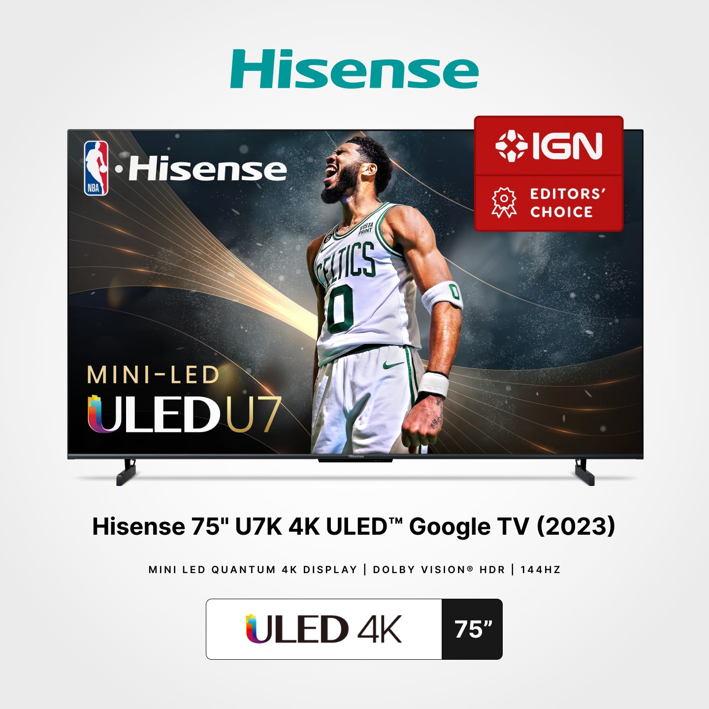 Hisense 55"/65"/75" U7K 4K ULED™ Google TV