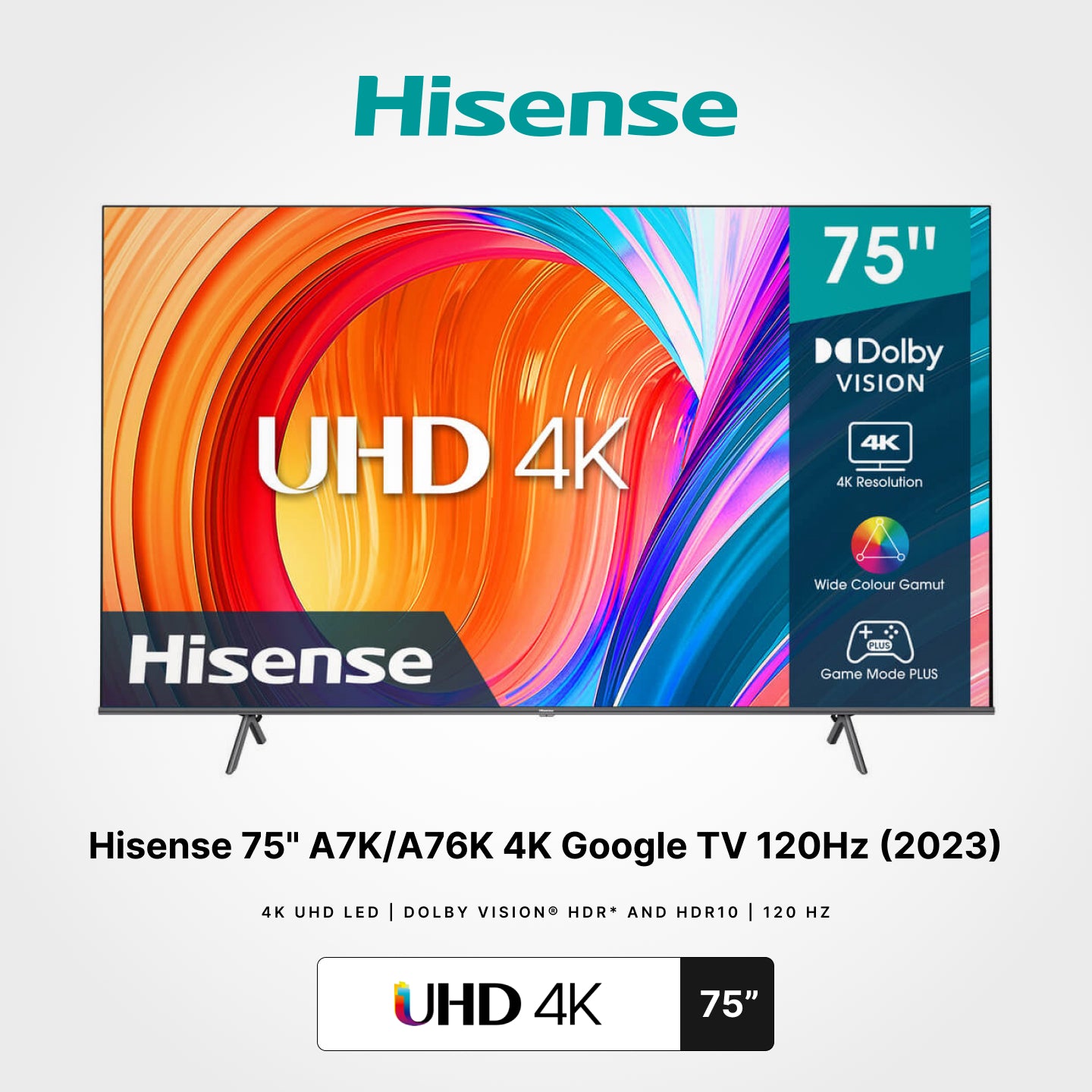 Hisense 75" A7K/A76K 4K Google TV