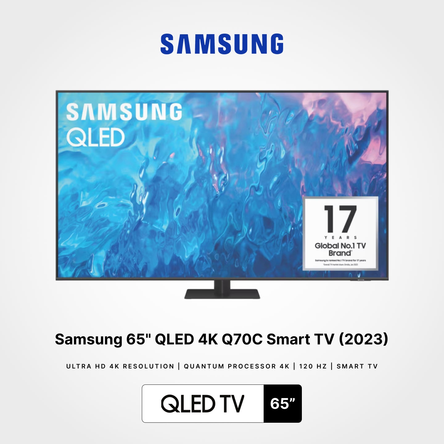 Samsung 65"/75"/85" QLED 4K Q70C Smart TV