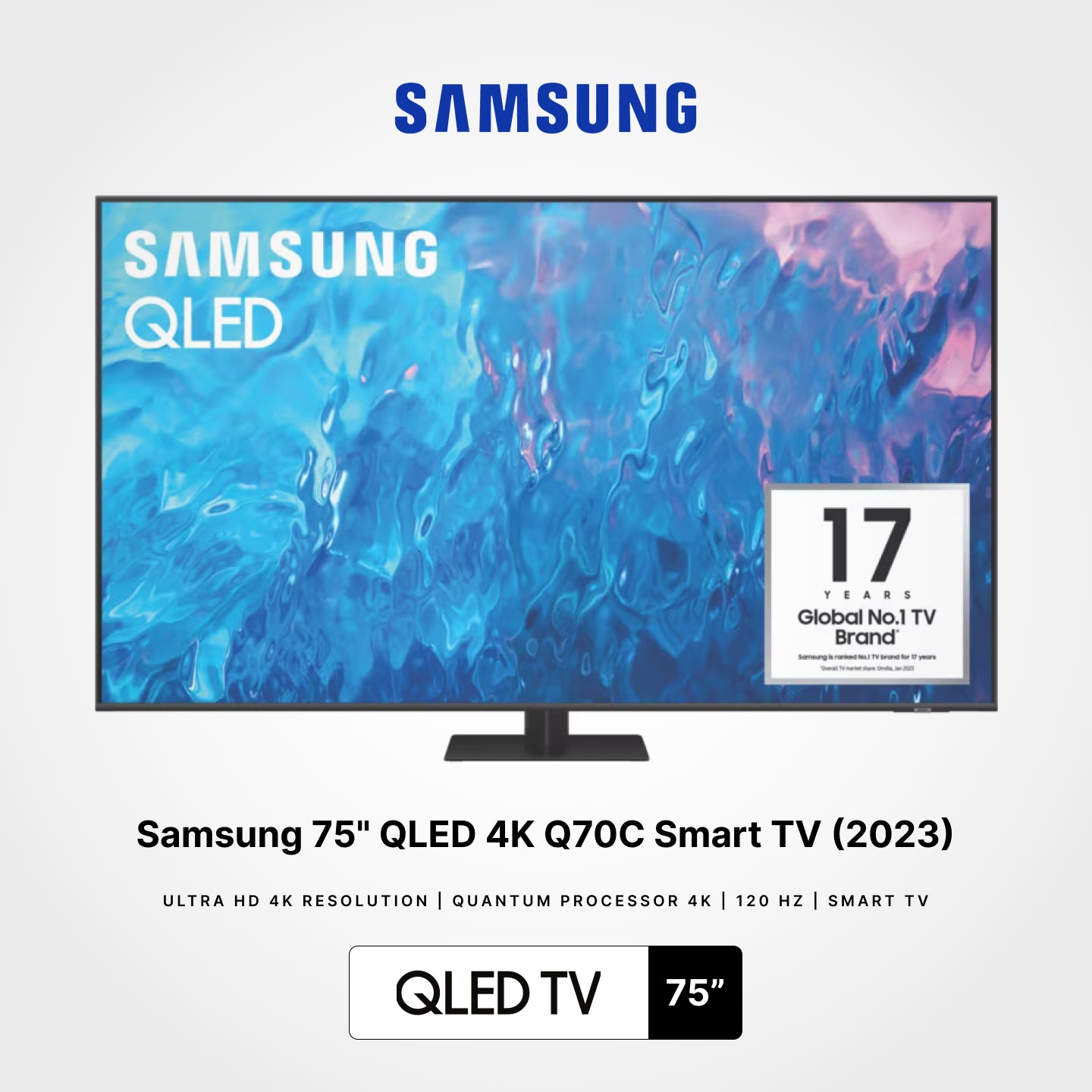 Samsung 65"/75"/85" QLED 4K Q70C Smart TV