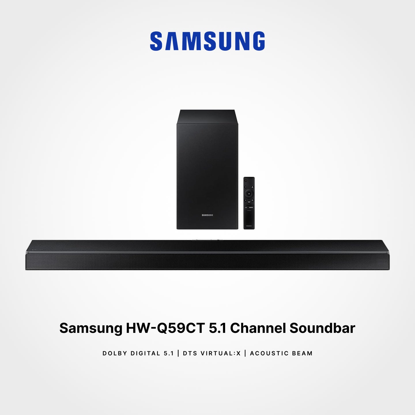 Samsung 5.1ch Soundbar w/ Dolby Digital 5.1 / DTS Virtual:X