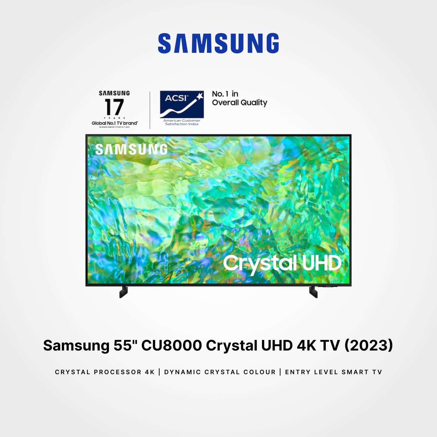 Samsung 55" Crystal UHD CU8000 4K Smart TV