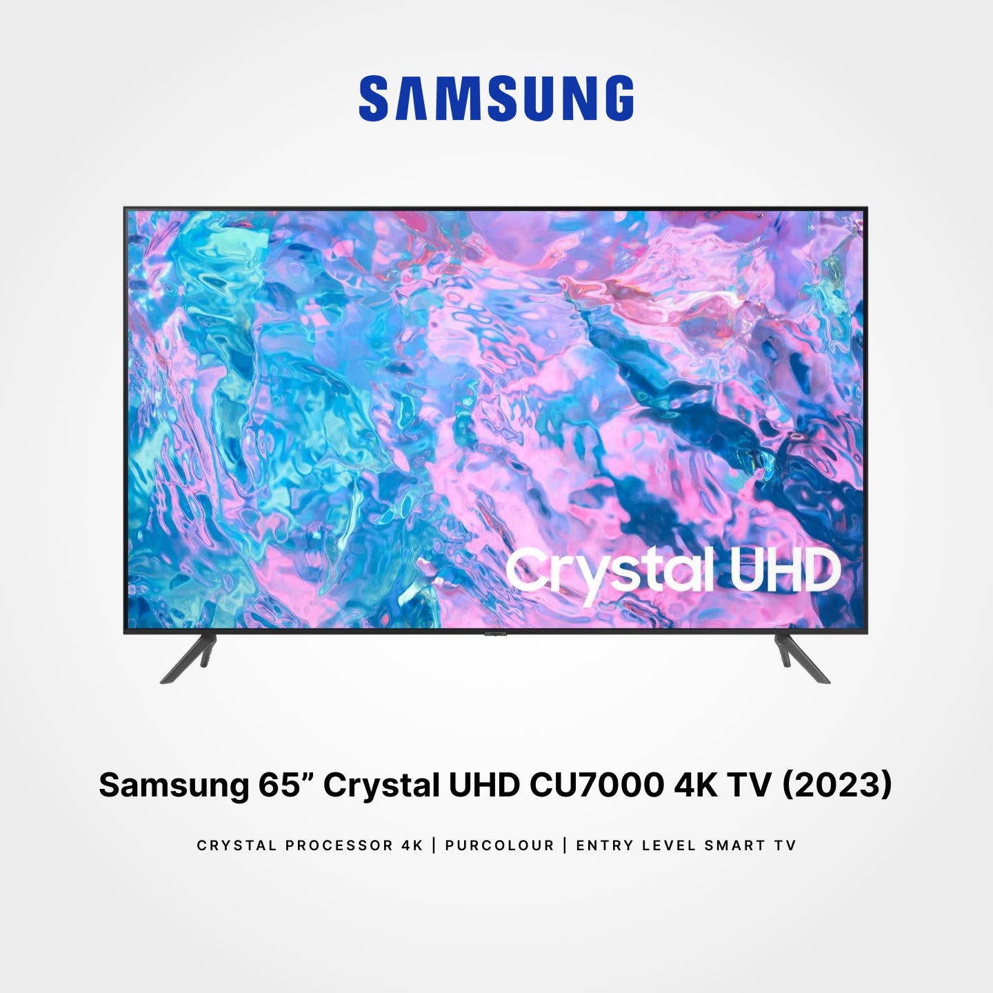 Samsung 43"/65"/75" Crystal UHD CU7000 4KSmart TV