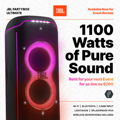 JBL Partybox Ultimate Rental for Events and Functions