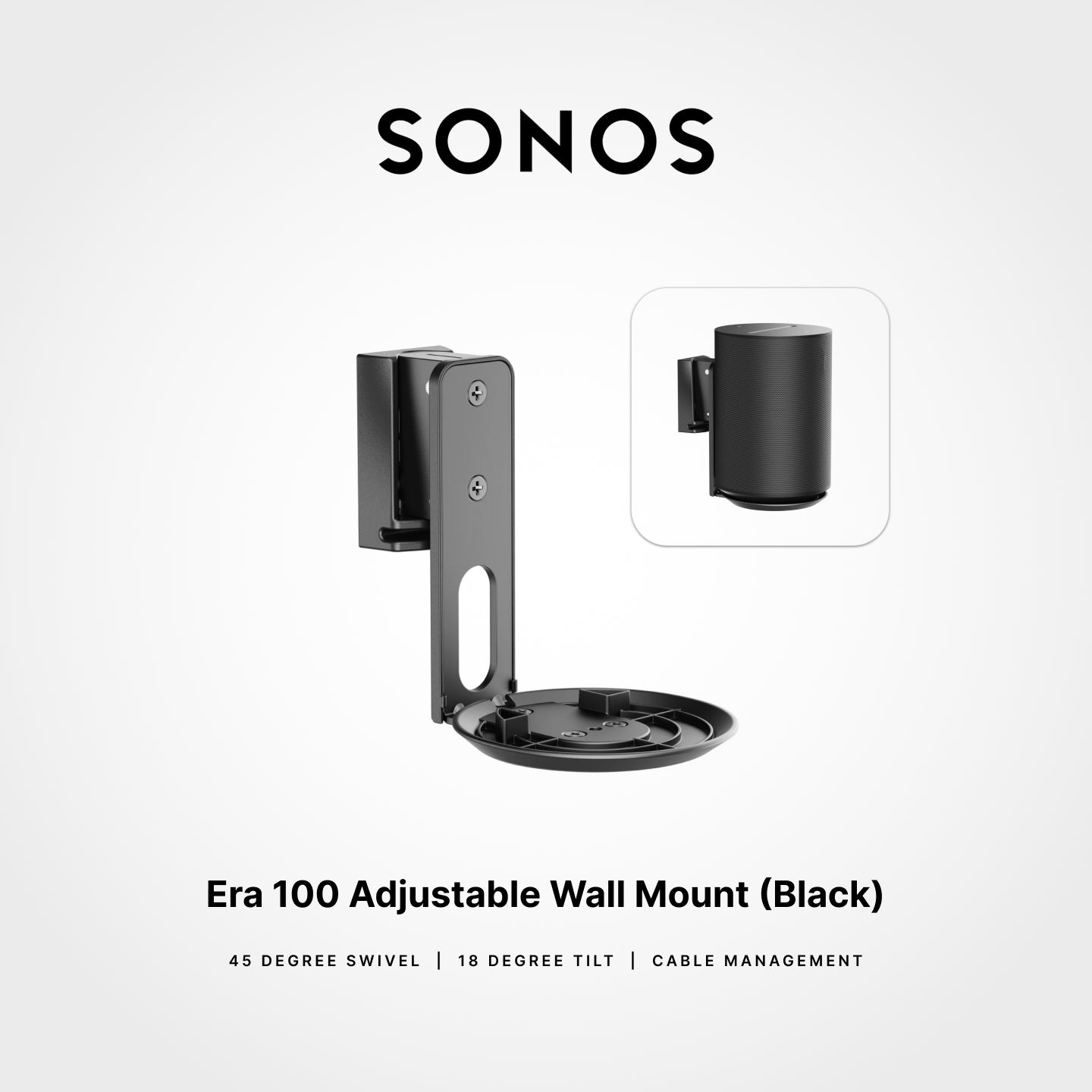 SONOS Era 100 Wall Mount (Single Piece)