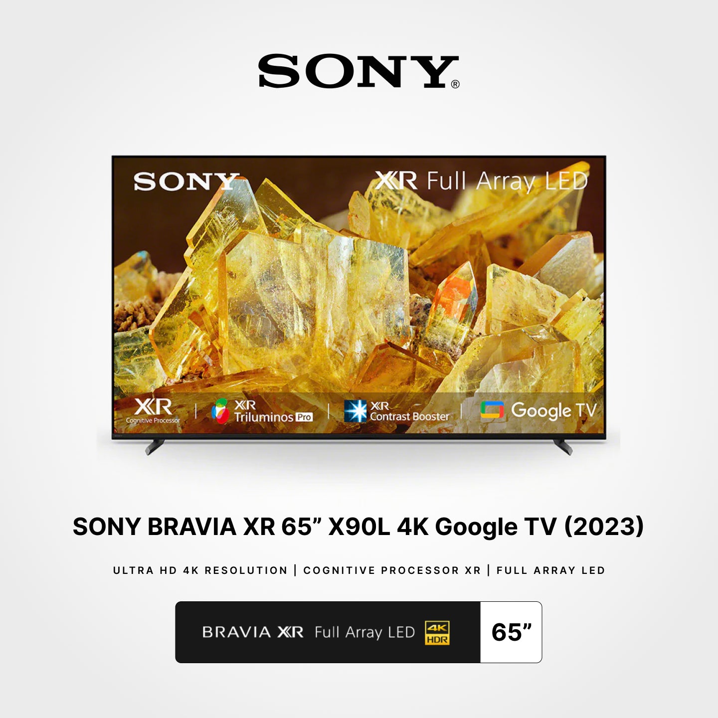 SONY 65"/85" BRAVIA XR Class X90L Full Array LED 4K HDR Google TV (2023)