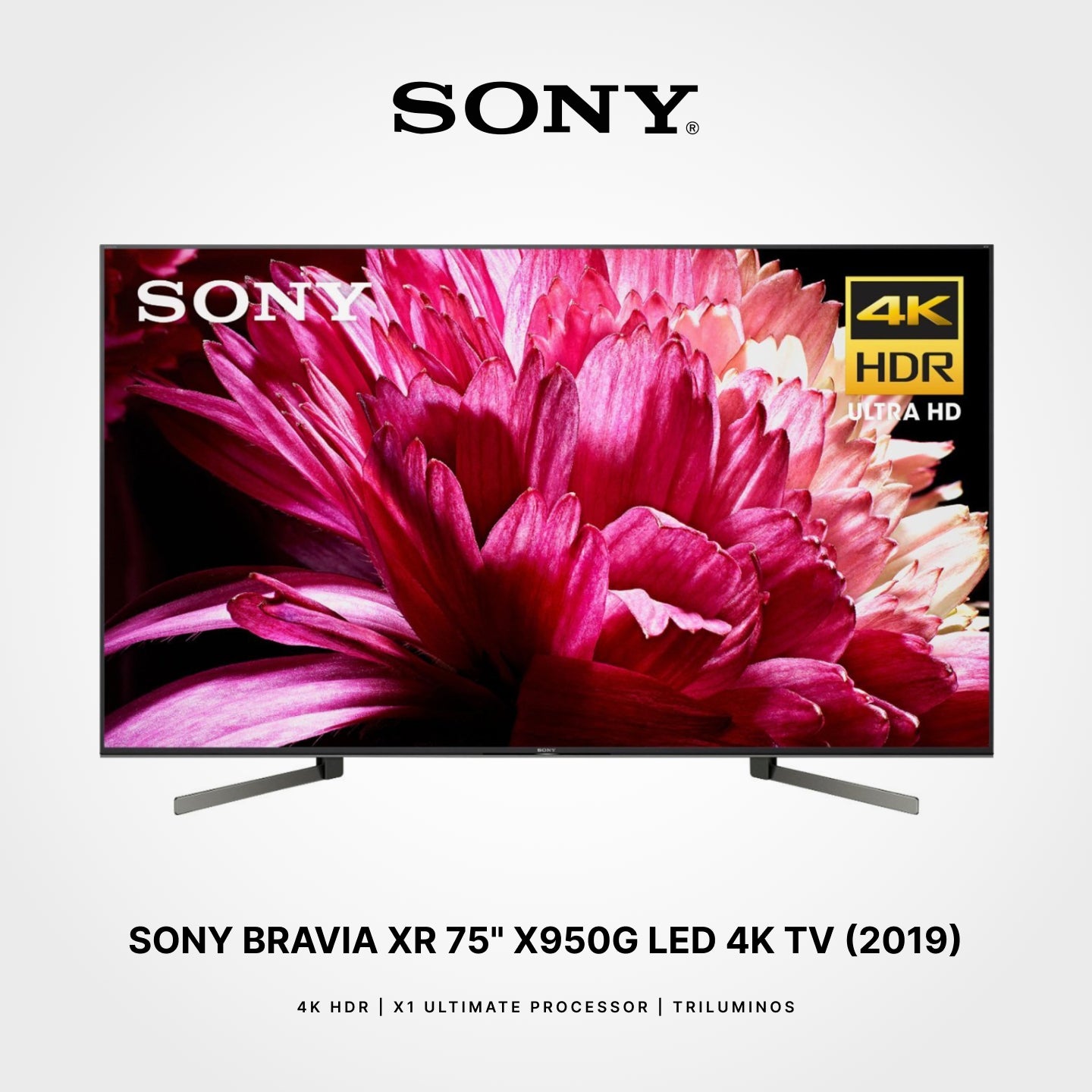 SONY 75" BRAVIA XR X950G Full Array LED 4K HDR Android TV (2019)