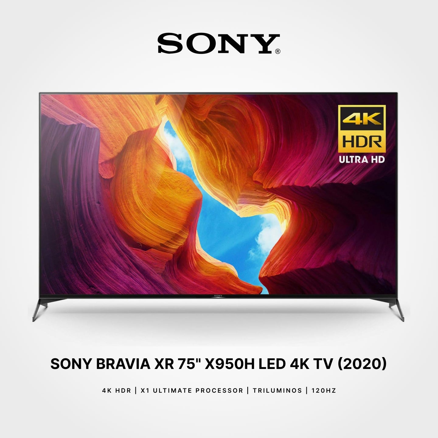 SONY 75" BRAVIA XR X950H Full Array LED 4K HDR Android TV (2020)