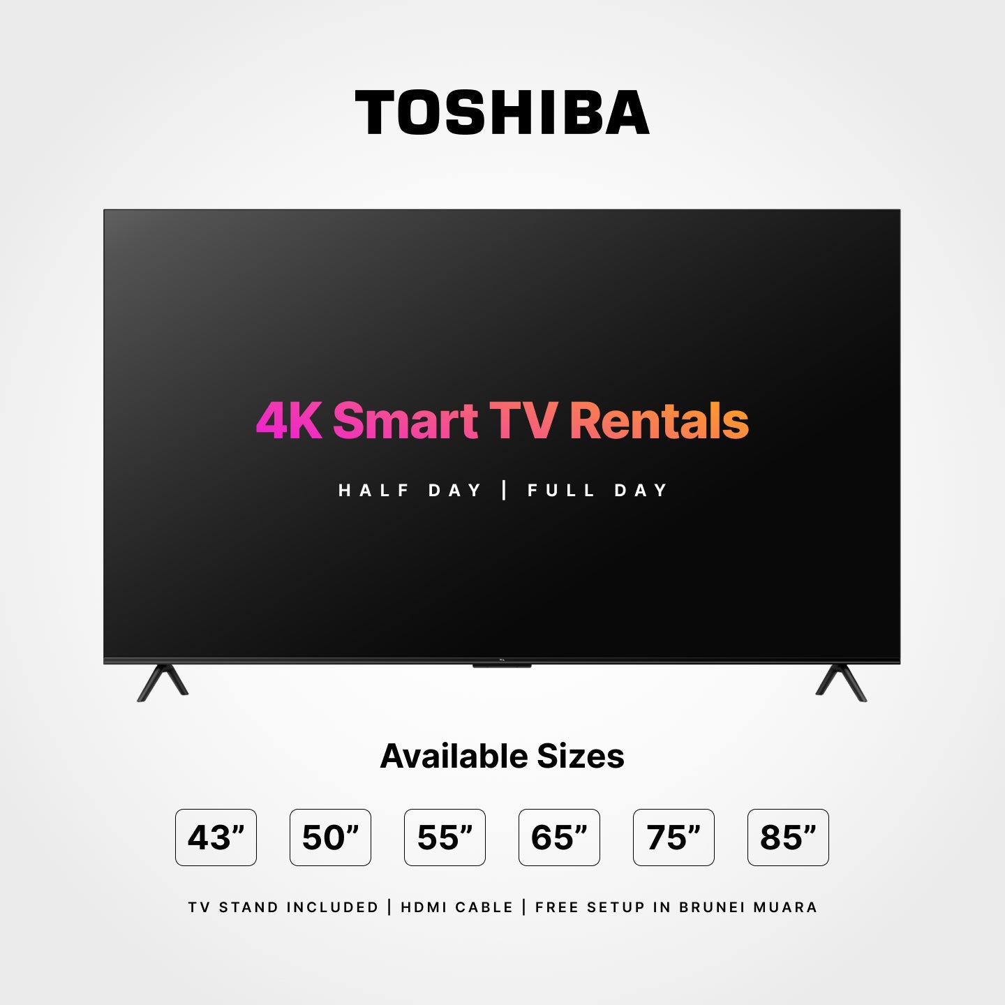 Toshiba 4K Smart TV Rental