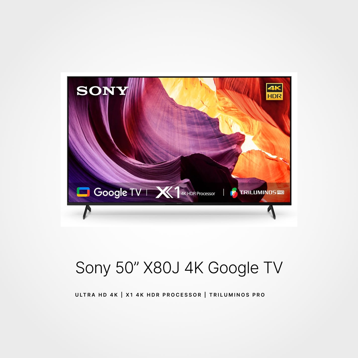 SONY 50" X80J + Ponto TV Console Set