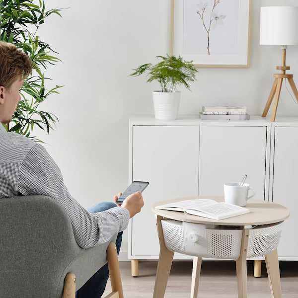 IKEA Starkvind Table with Air Purifier (White)