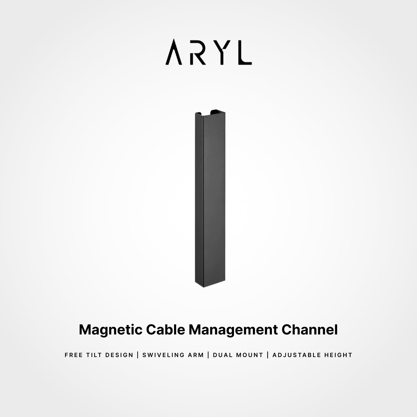 the Aryl™ Magnetic Cable Management Channel